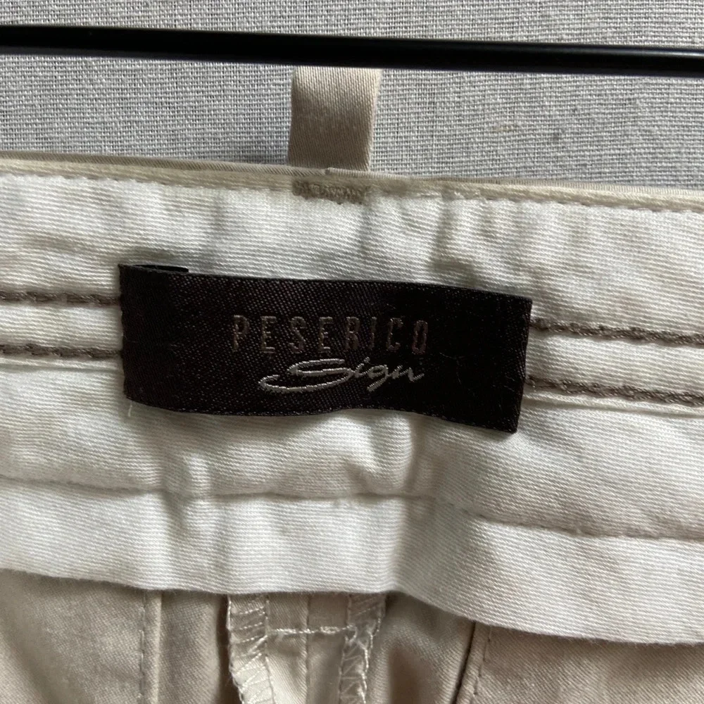 Peserico Cream Cropped Ankle Pants NWOT condition 100% cotton - Picture 11 of 14